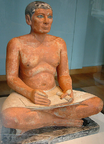 Scribe accroupi - 4e ou 5e dynastie – entre 2600 et 2350 avant J.-C. - Musée du Louvre